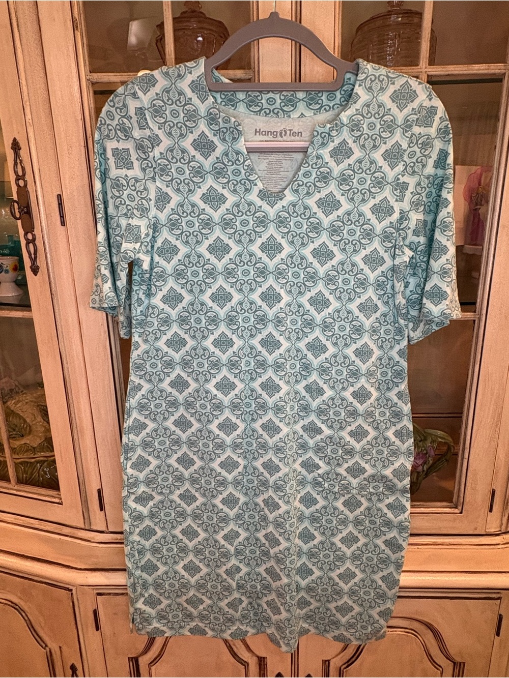Hang Ten Cotton-Blend Dress with UV Protection and Pockets